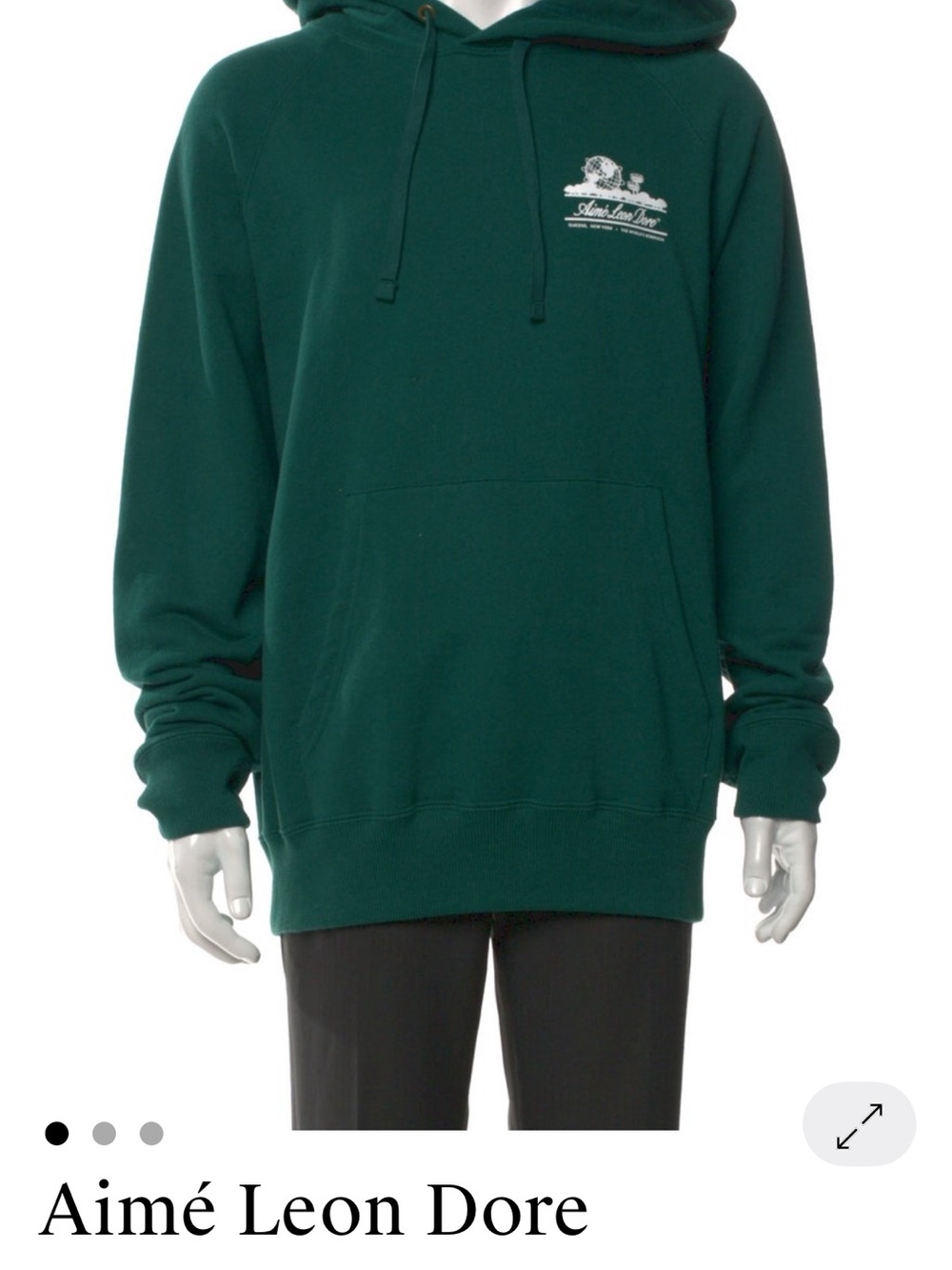Aime Leon Dore Deep Green Logo Hoodie